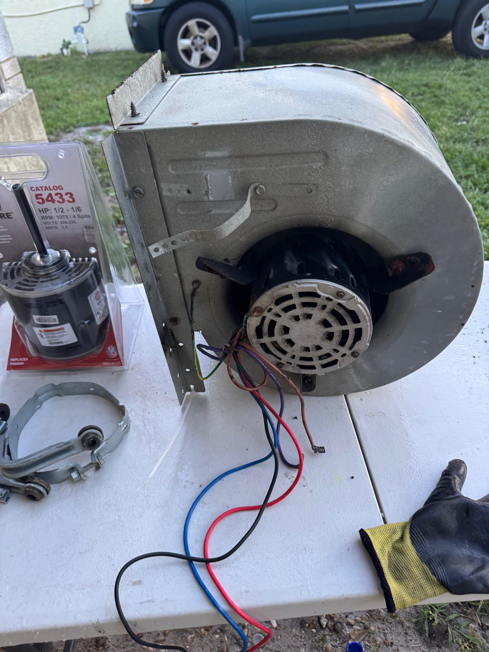 Component replacement work